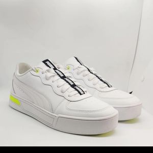 Puma Women's Skye Tape Athletic Shoes White /Yellow Size 9